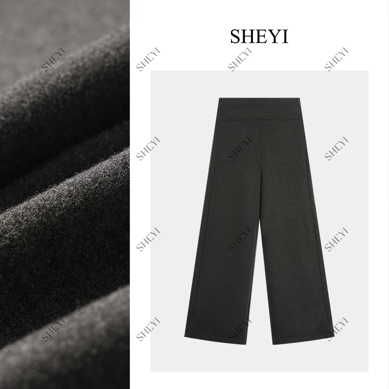 LULU羊毛空气层加绒全孕期可穿高弹秋冬加绒保暖显瘦孕妇裤3511