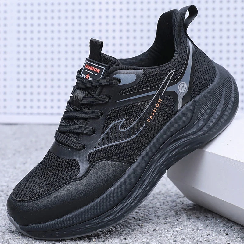 夏季老北京布鞋男网鞋软底透气厚底防滑网面鞋薄款系带网眼运动鞋