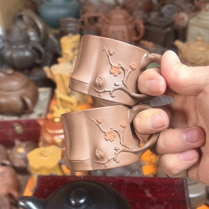 紫砂茶壶内*原矿紫砂杯