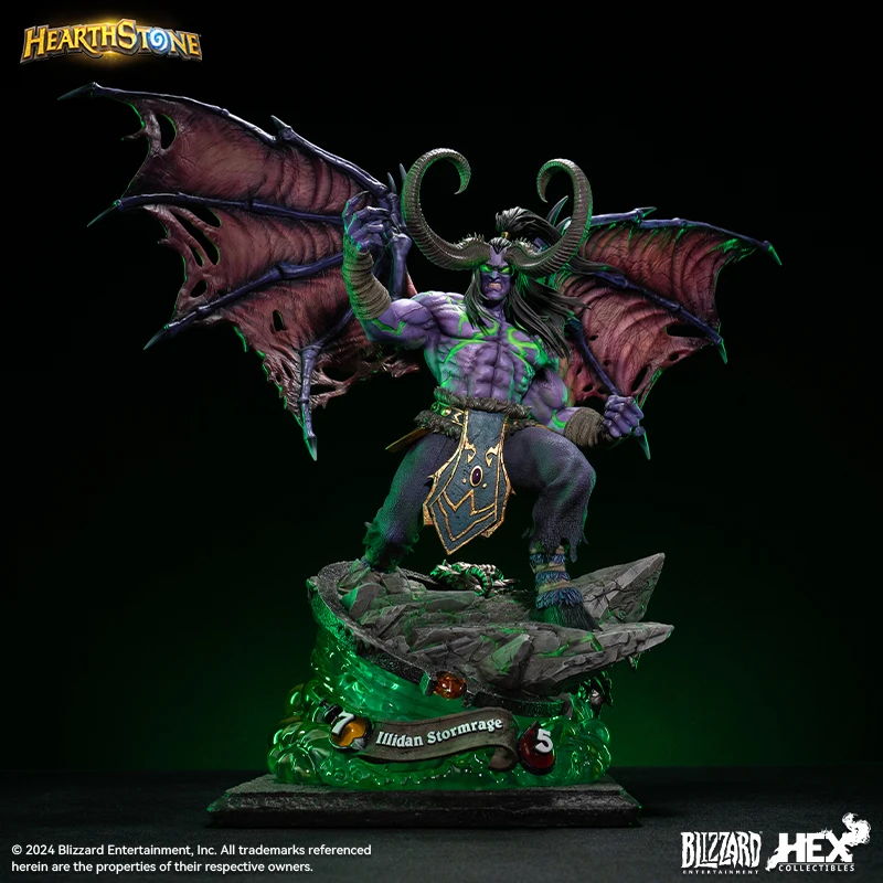 BLIZZARD/暴雪正版游戏周边炉石传说伊利丹·怒风馆藏雕像