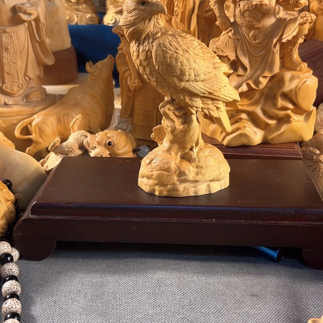 头***家黄杨木小摆件手把件