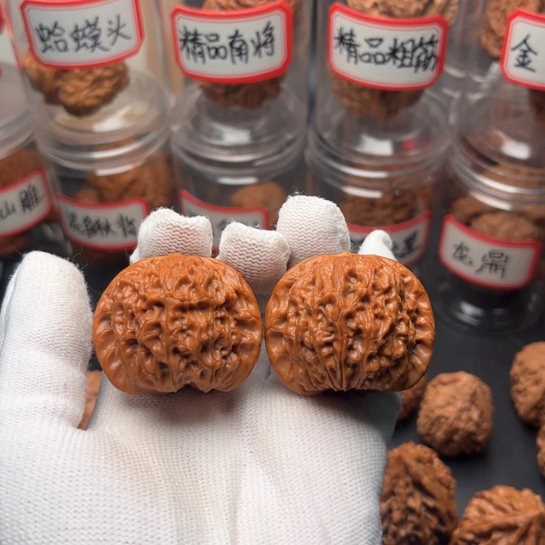 文玩核桃把件41平谷血麒麟