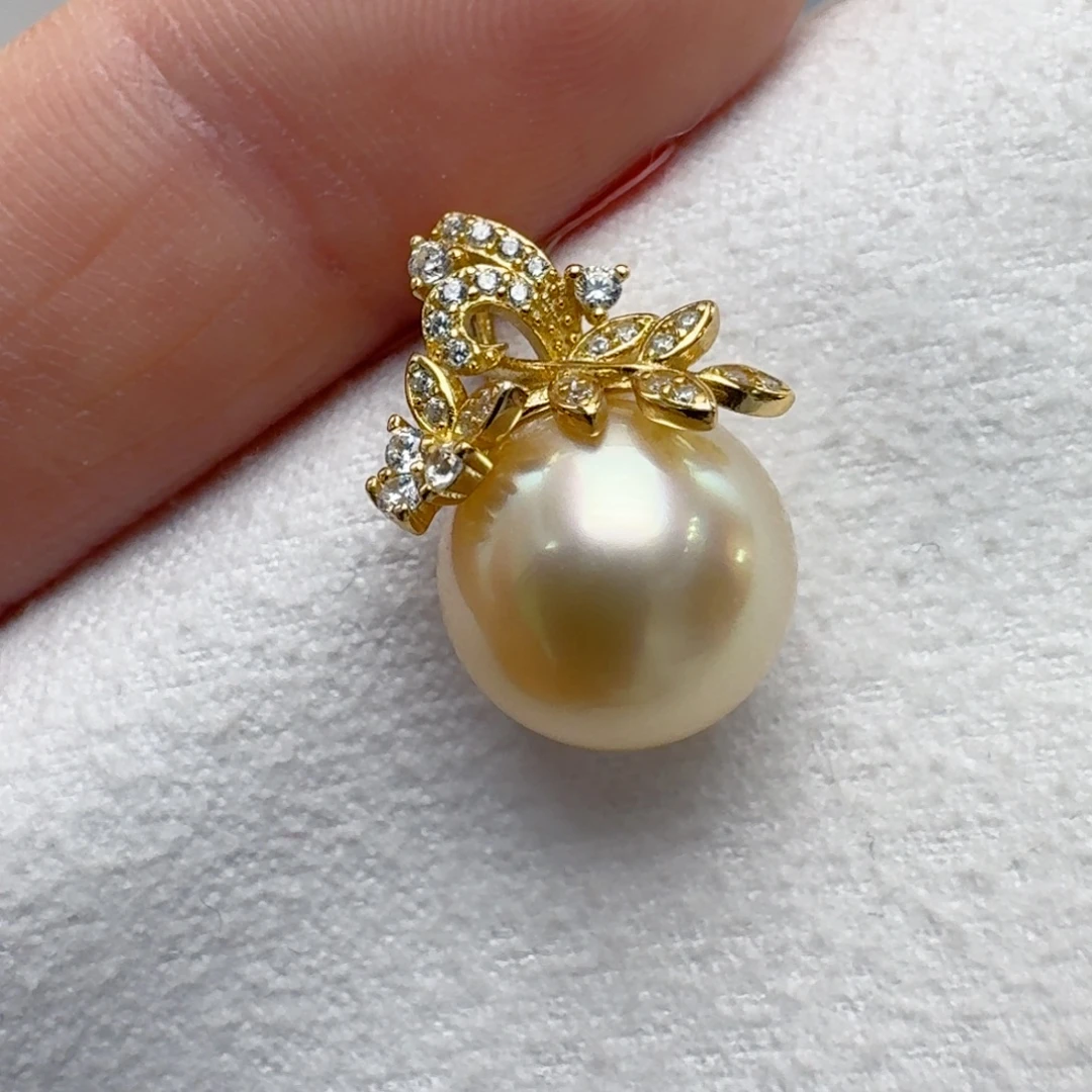 银S925镶嵌颈饰海水珍珠@@jd284