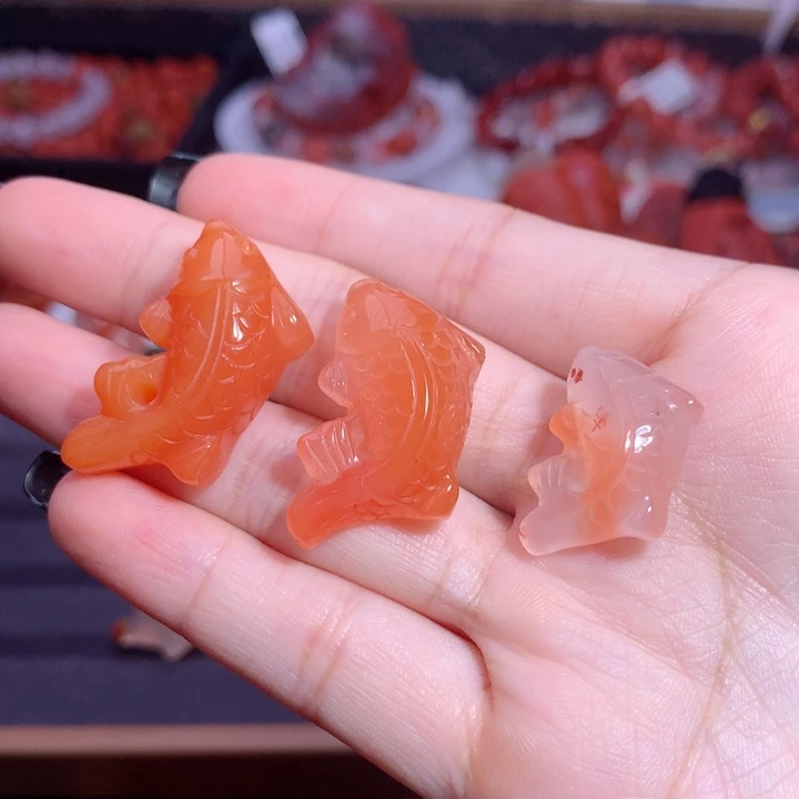 燕***马南红玛瑙未镶嵌南红锦鲤