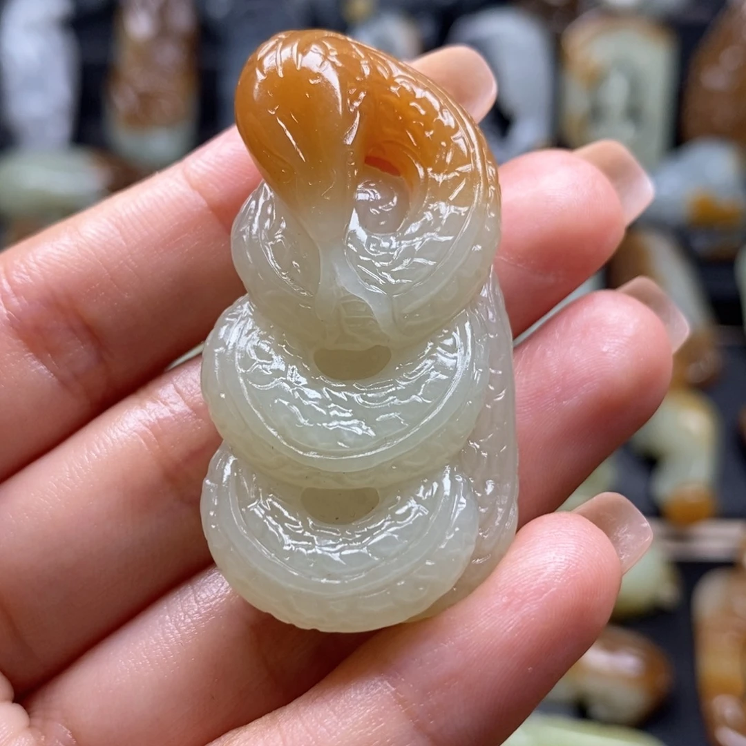 和田玉未镶嵌挂件高*恒