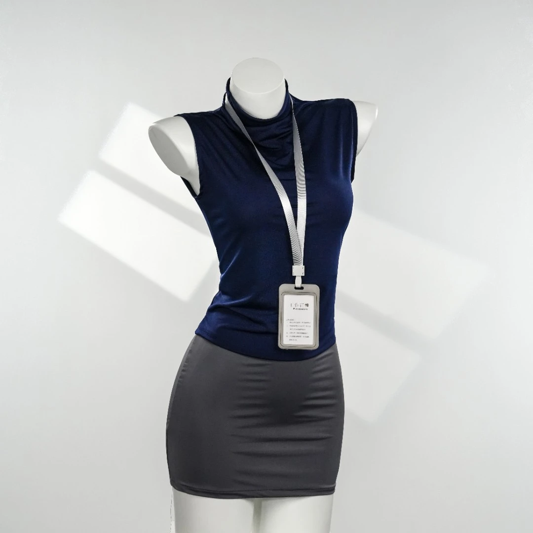 圈套【90-220斤】气质御姐港风时尚职场角色性感大码睡裙 73388