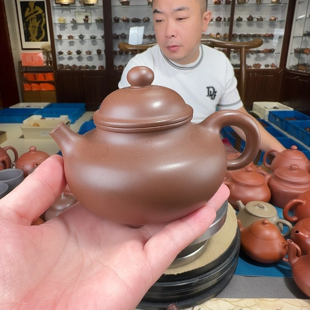 茶壶紫砂容天紫泥