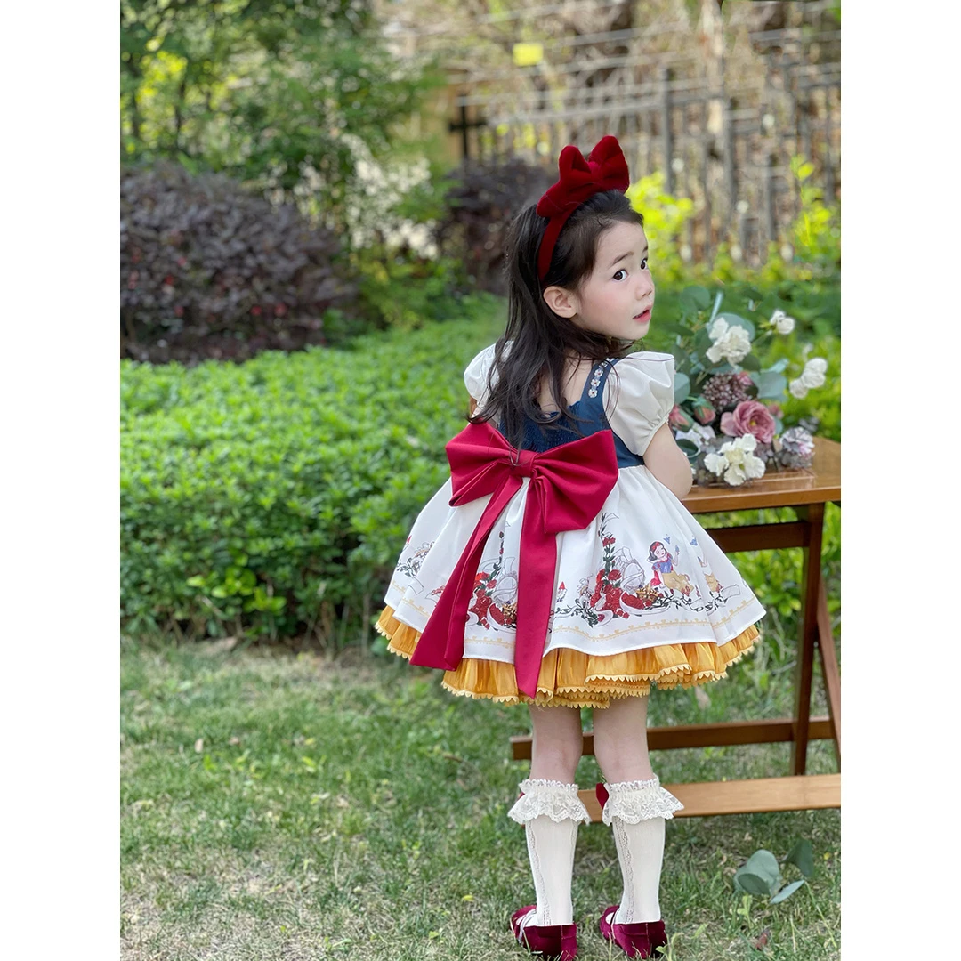 【现货】白雪公主春夏季蓬蓬裙新款女童洛丽塔宫廷连衣裙儿童礼服裙
