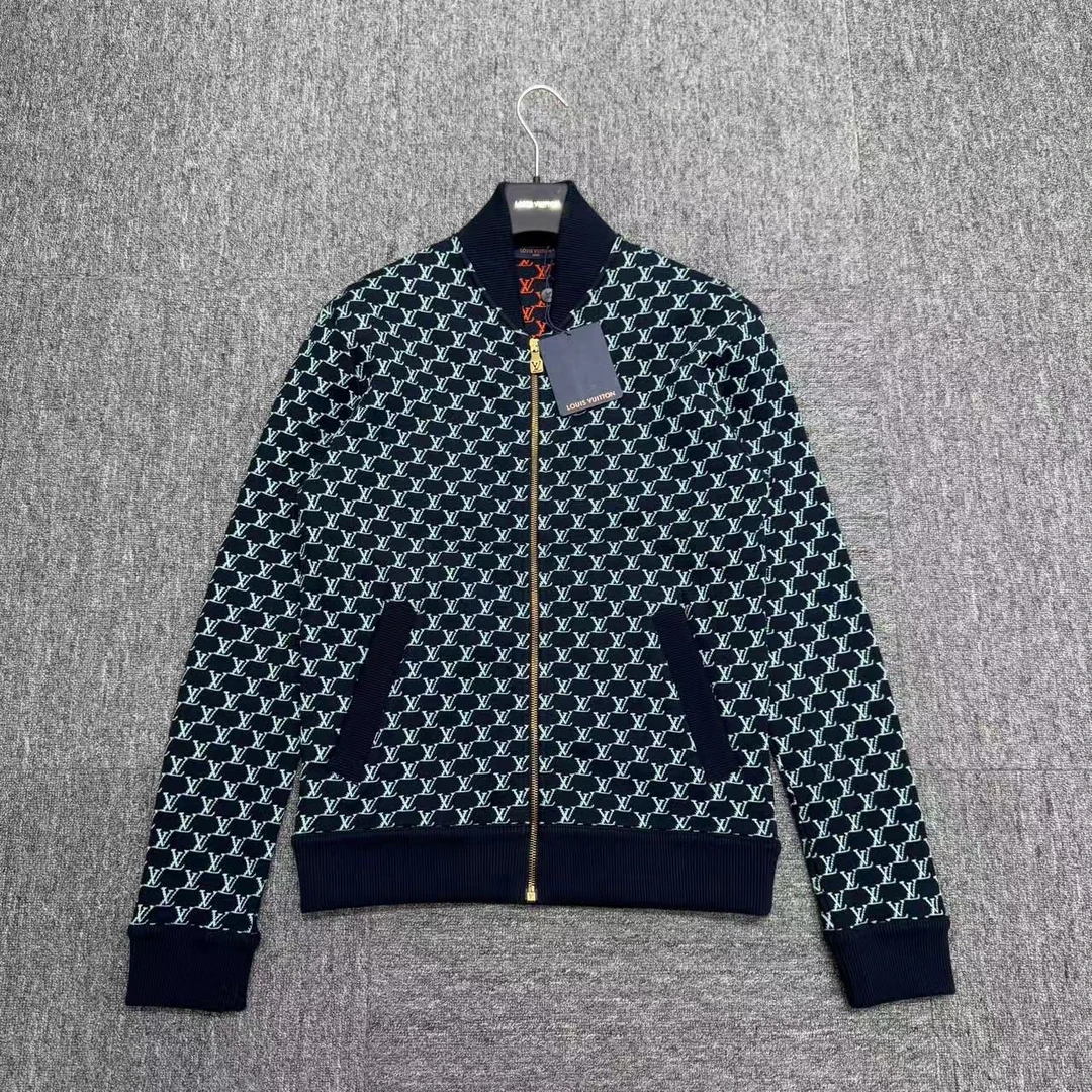 全新未使用 LouisVuitton/路易威登 满印针织夹克/xs码/编码12634