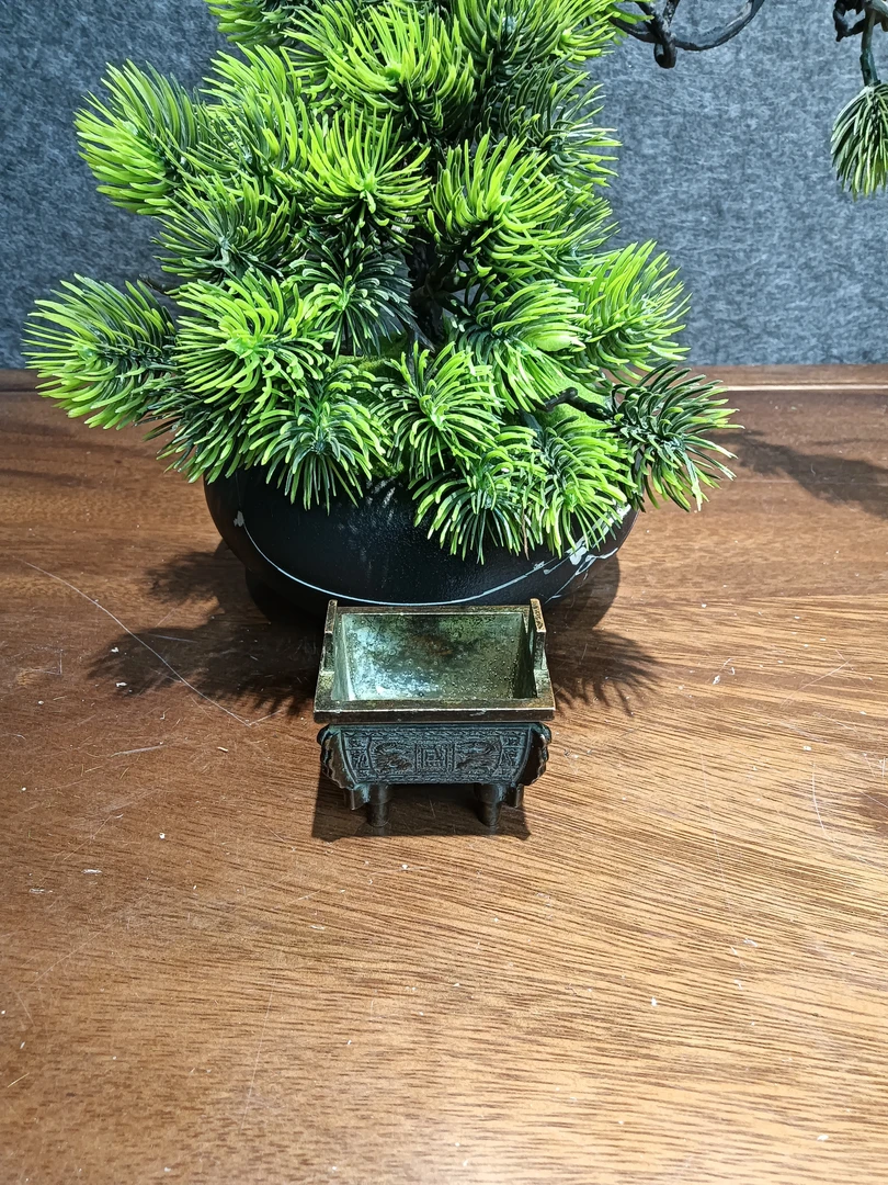 复古小铜鼎摆件.