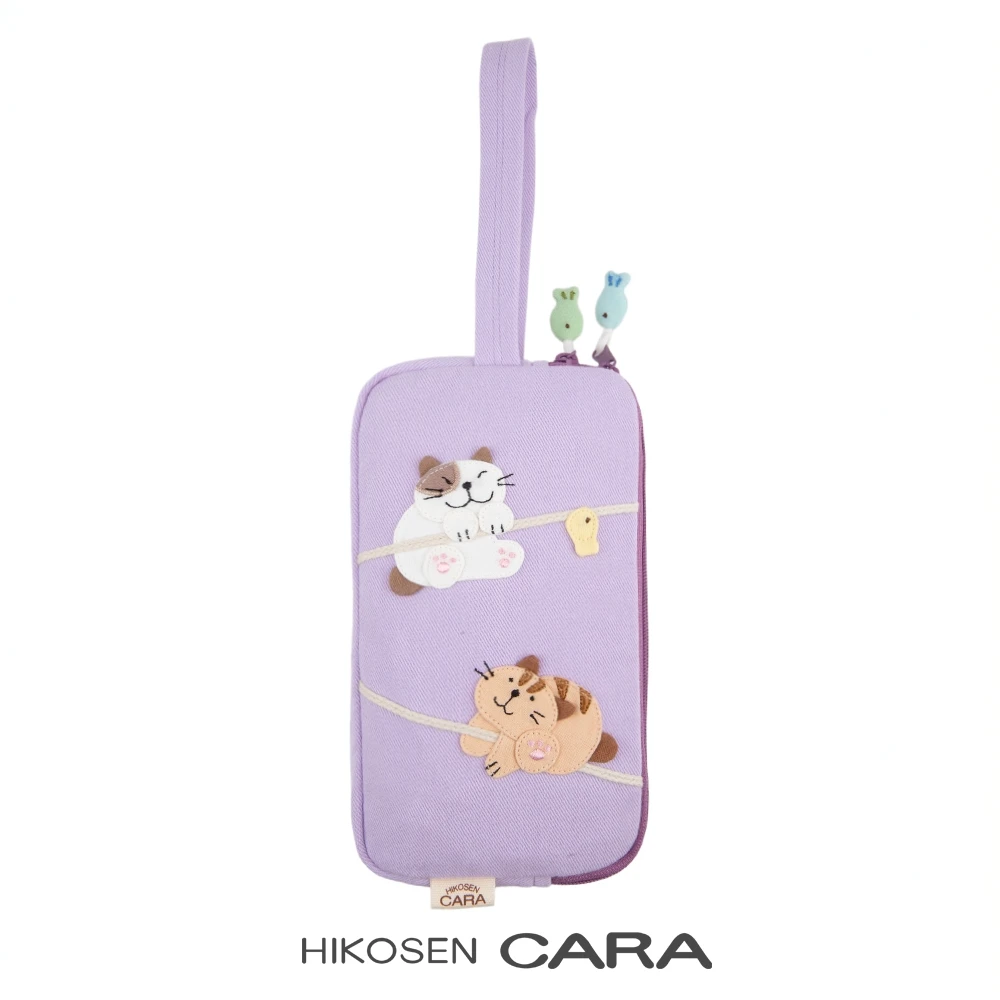 猫猫的小鱼干手拿包手机包ins风马卡龙色系女帆布包包