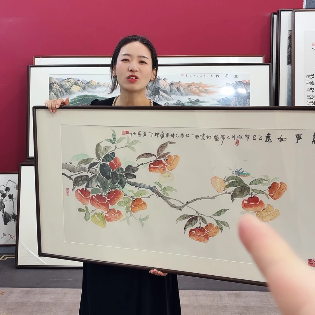 国画手绘作品120-60尺寸