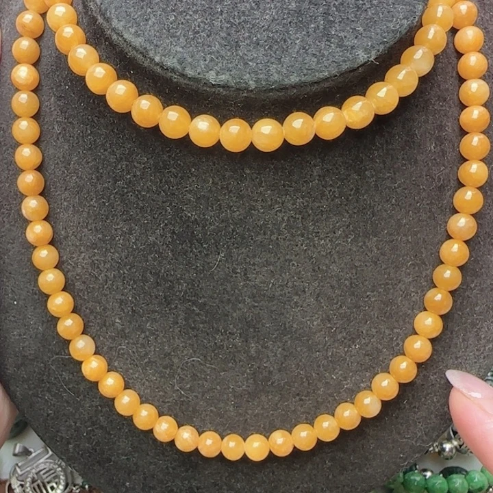 翡翠未镶嵌颈饰天然A货428