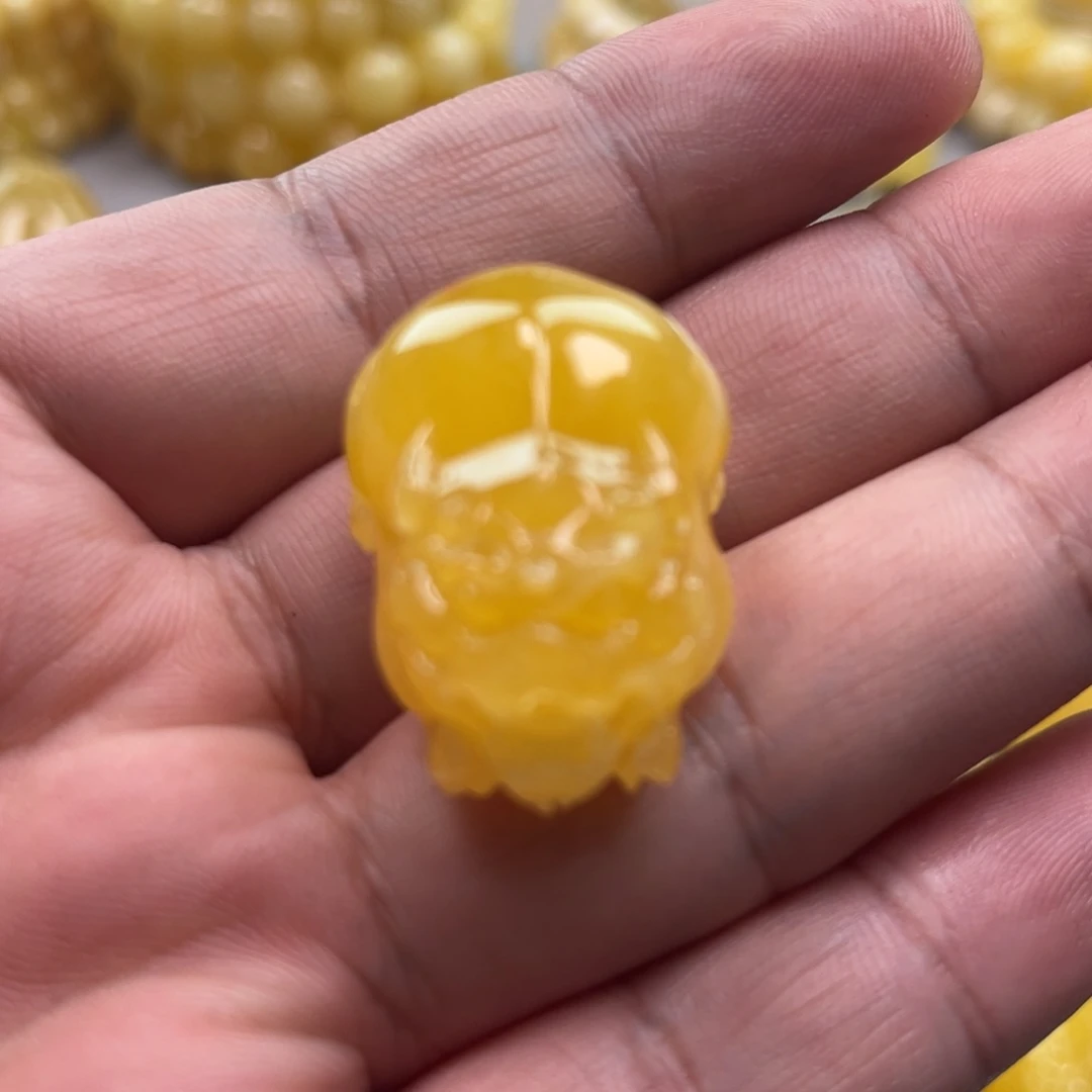 琥珀颈饰未镶嵌吊坠