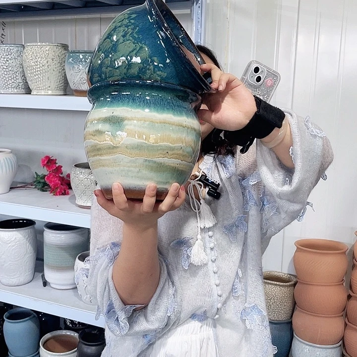 红陶作品高18/20两个
