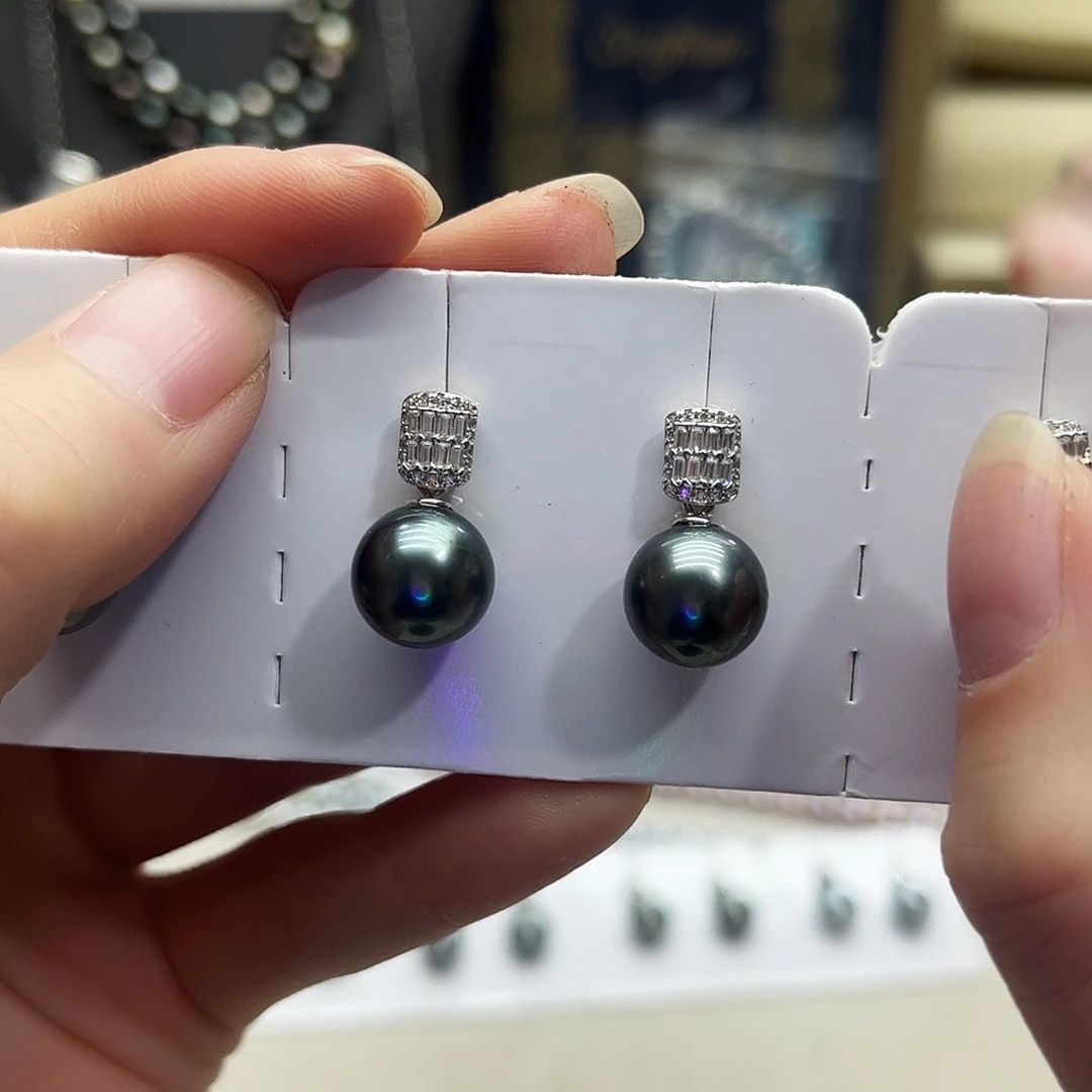 海水珍珠未镶嵌耳饰