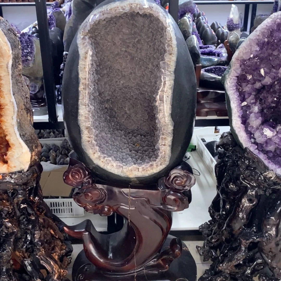 紫晶摆件未镶嵌莹