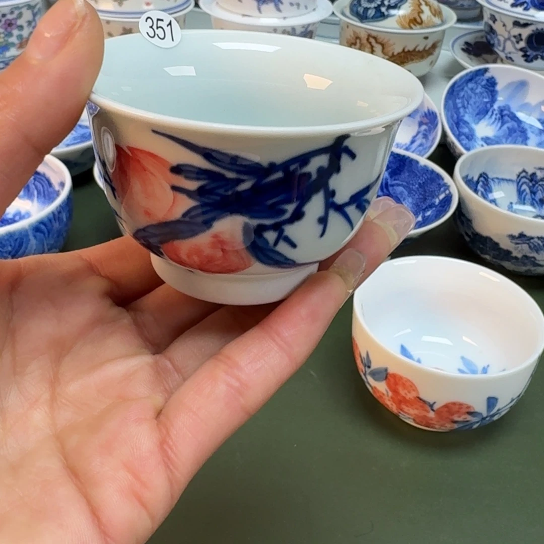 景德镇手绘主人杯景德手工手绘柴窑-雯雯351