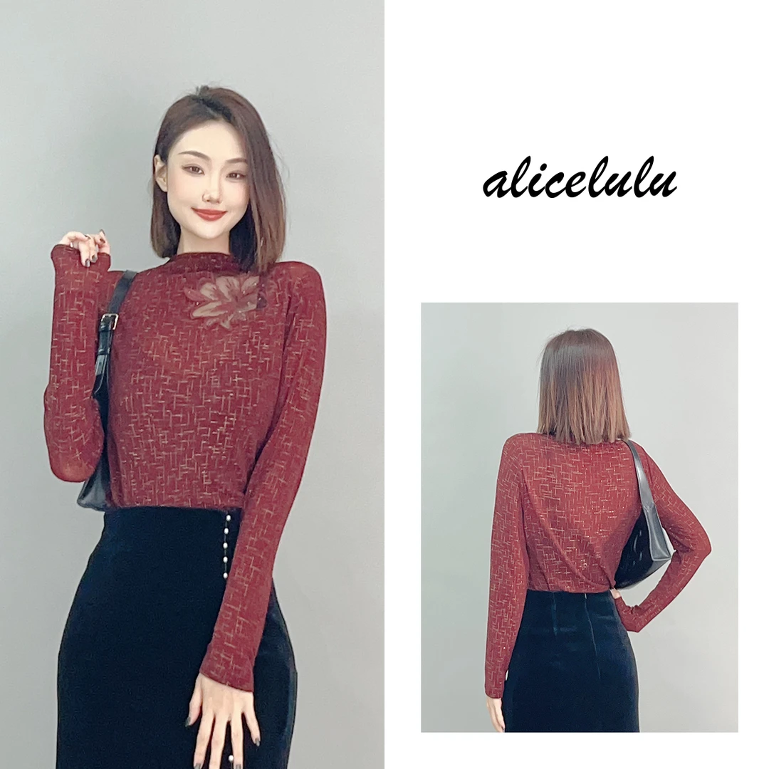 3 ALICE 绽放真我衬衫 时髦刺绣 弹力显瘦 S2141819J