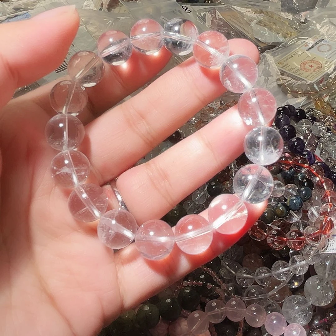 水晶手链未镶嵌喜马拉雅白水晶11毫米