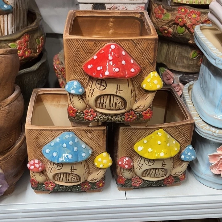 粗陶材质多肉花盆