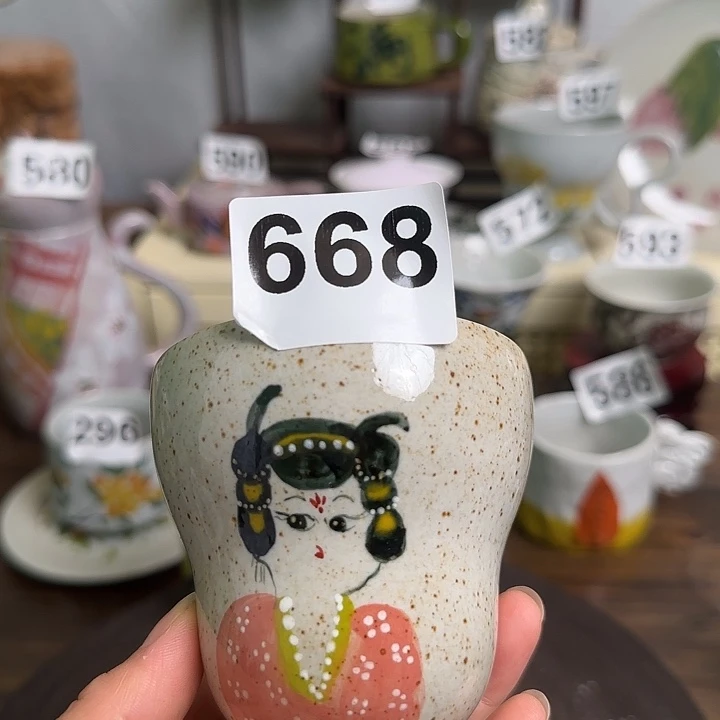 杯子668 景德镇手工手绘