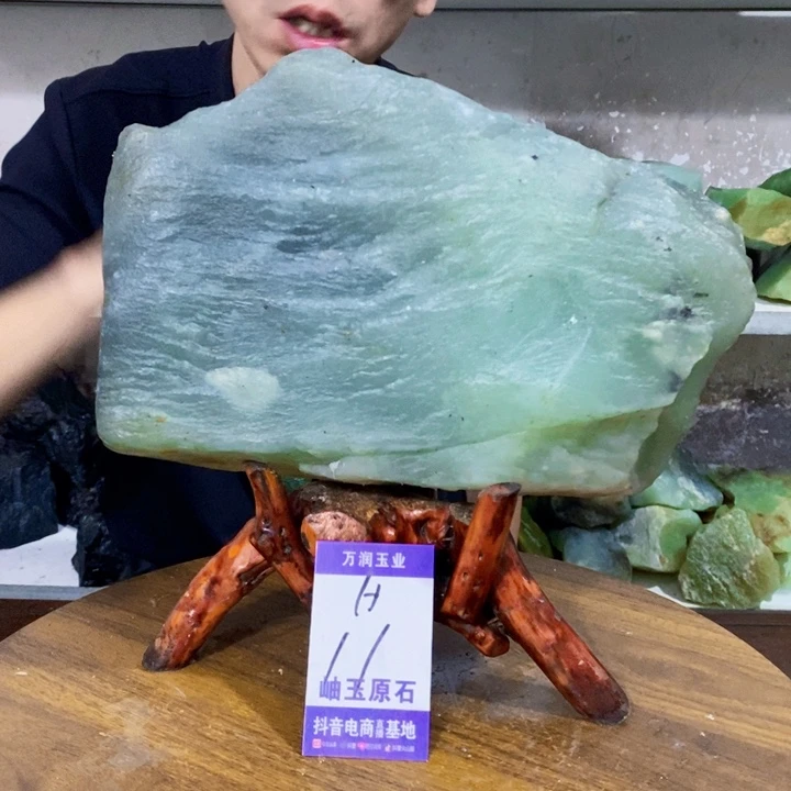 龙***生蛇纹石玉未镶嵌原石