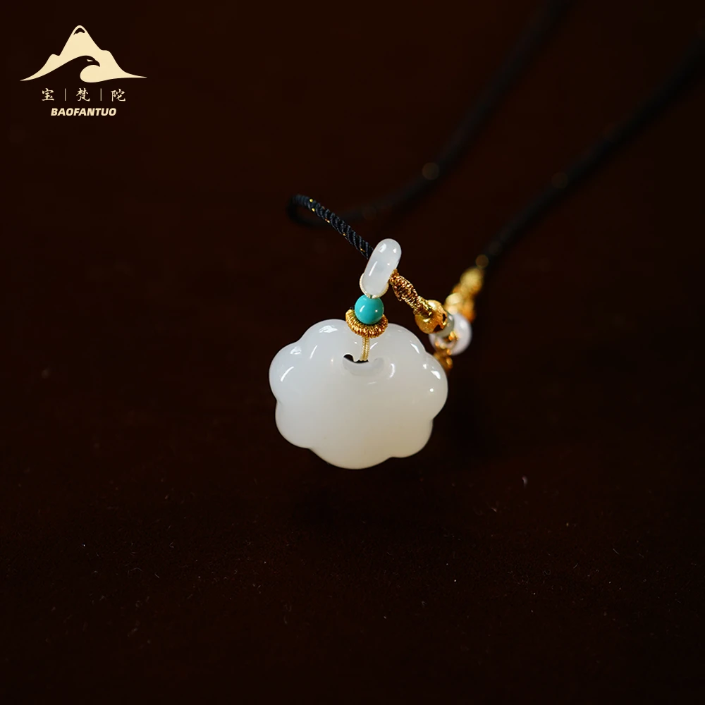 和田玉云朵项链【扣肉推荐】3115