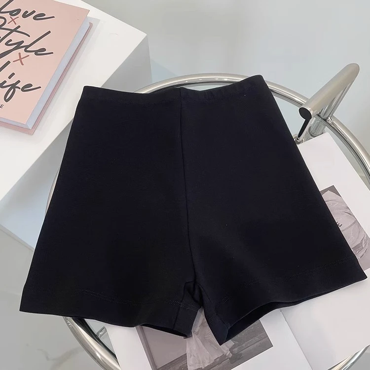 高腰骑行外穿不卡裆短裤 显瘦高弹