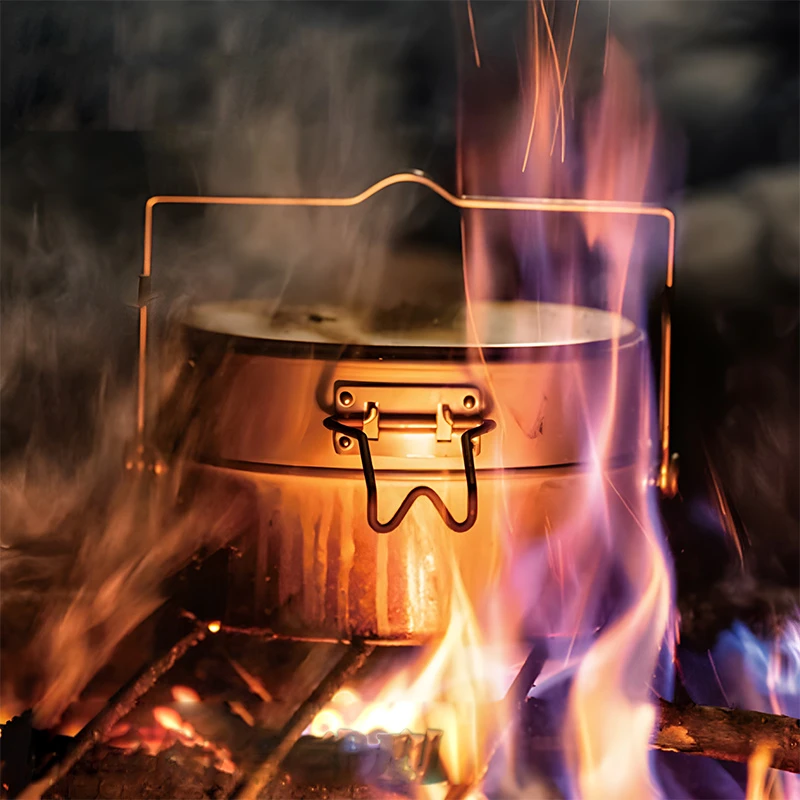 日式便携野营单兵饭盒适合露营野炊使用户外保温