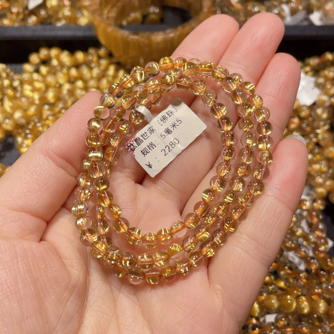 水晶手链未镶嵌江**.天然水晶手链