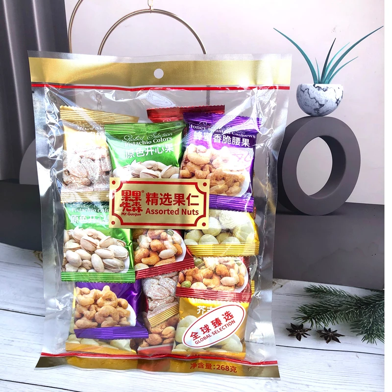 果果先森精选果仁坚果独立小包装小零食休闲腰果花生营养均衡混合