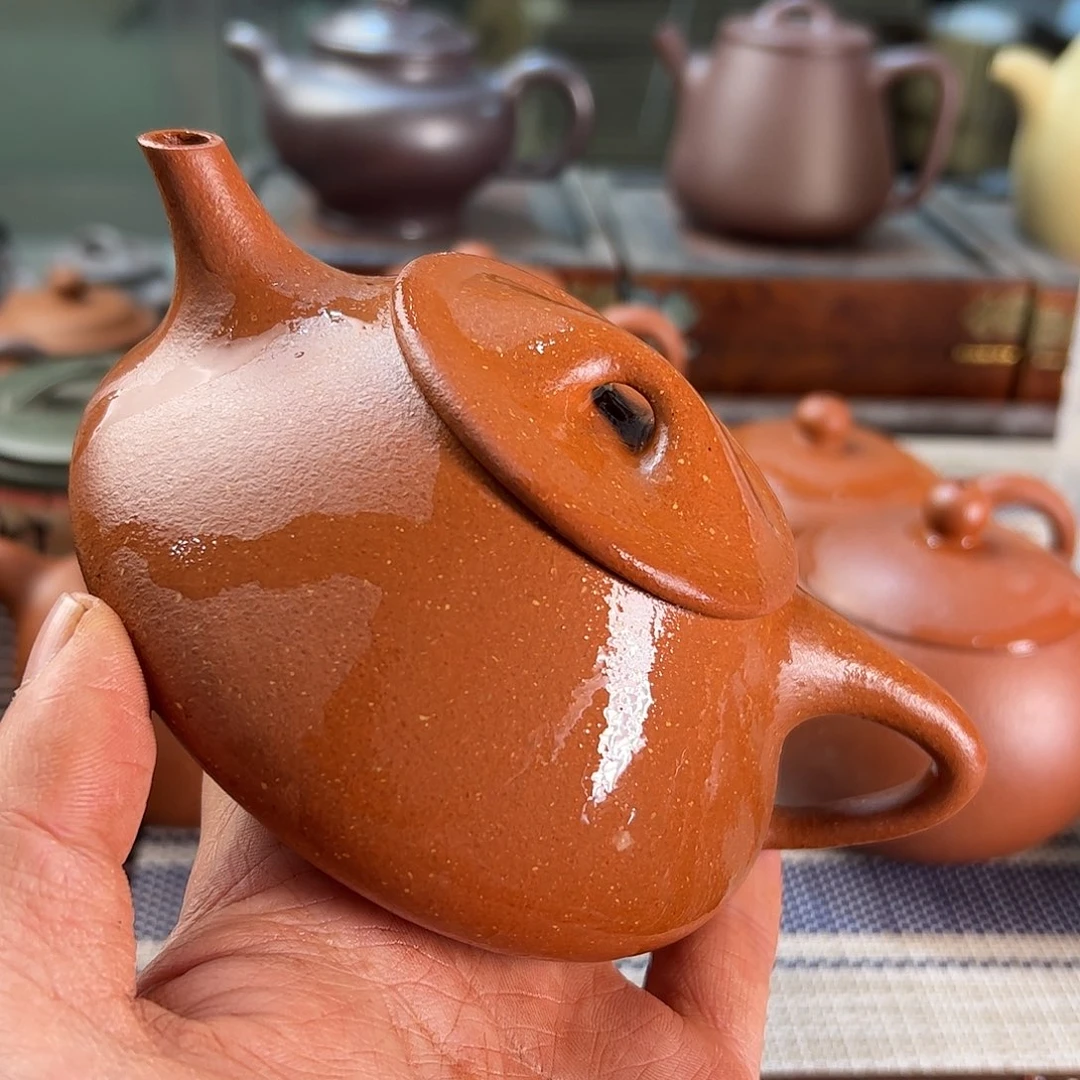 紫砂茶壶m*u红降坡15685568