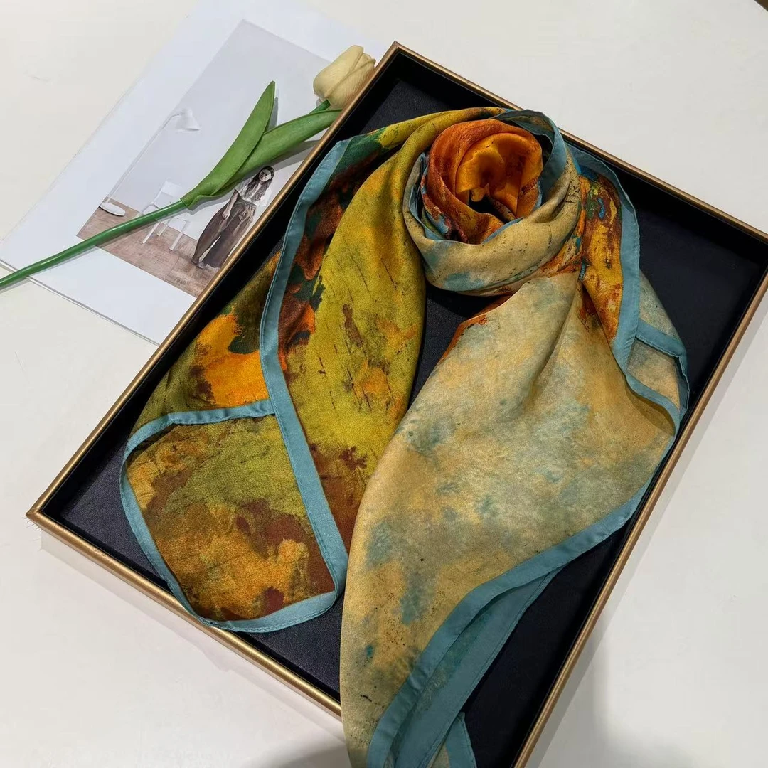 【秋意正浓-方巾】经典时尚气质方巾90*90