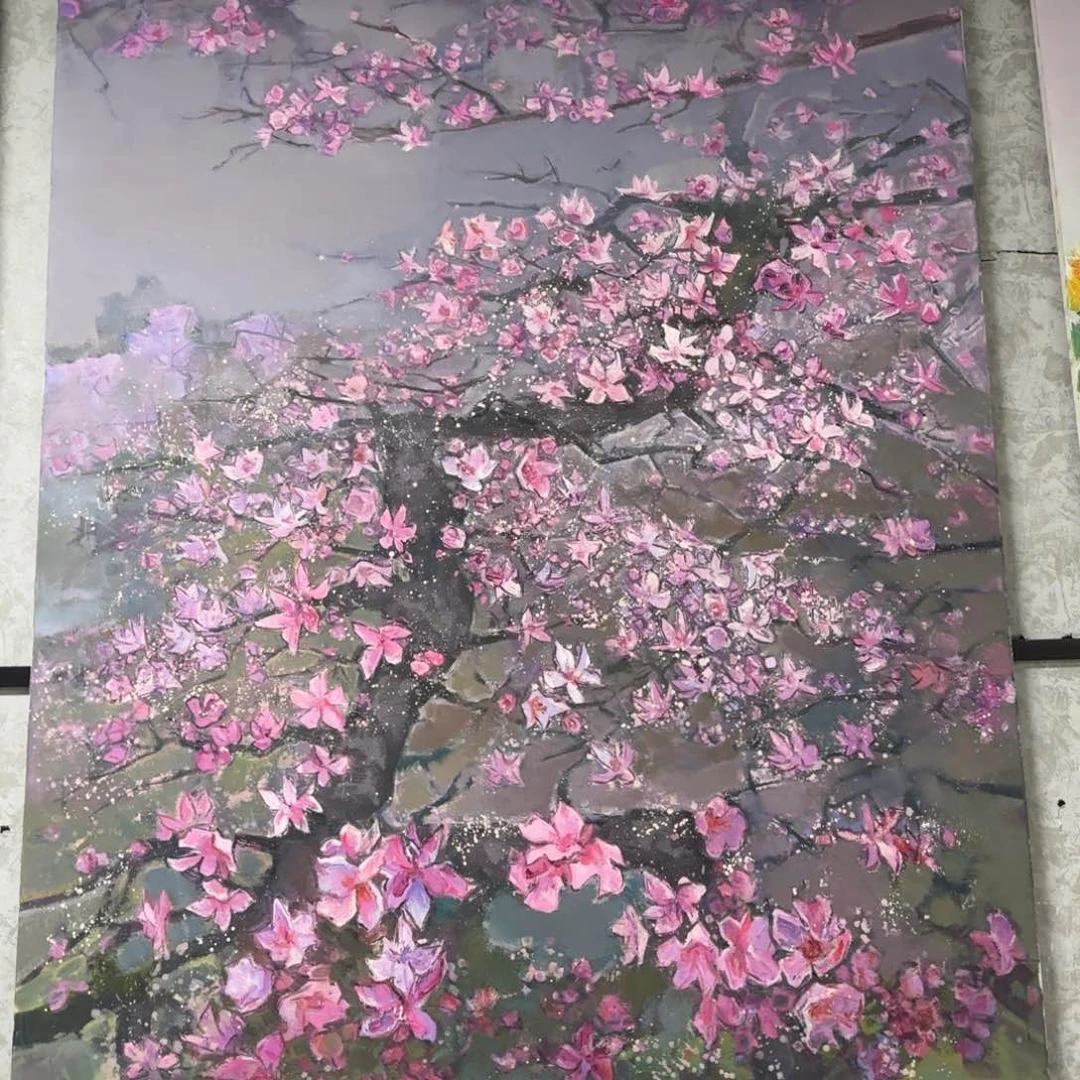 油画哗**少优惠多多指教了。