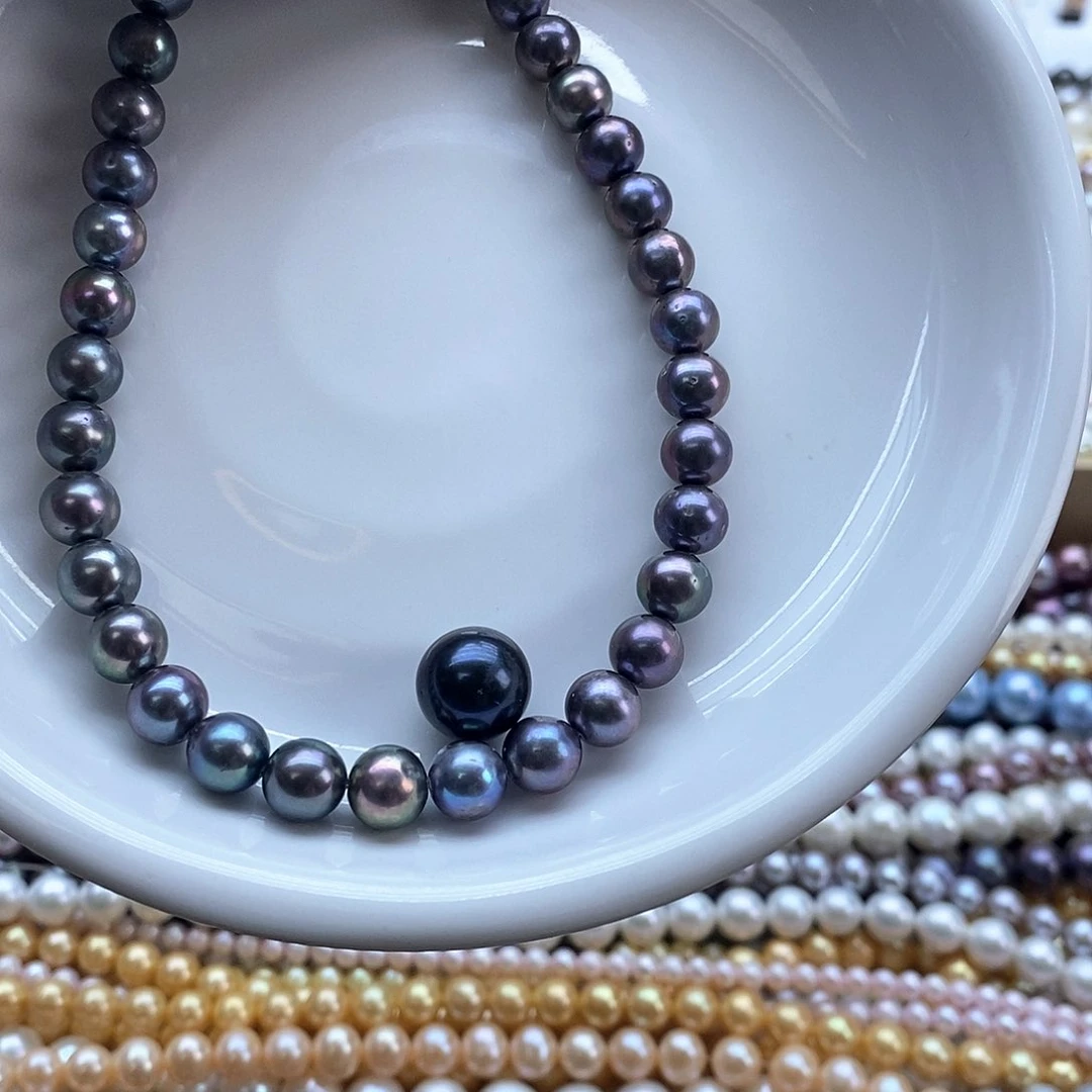 海水珍珠颈饰银S925镶嵌