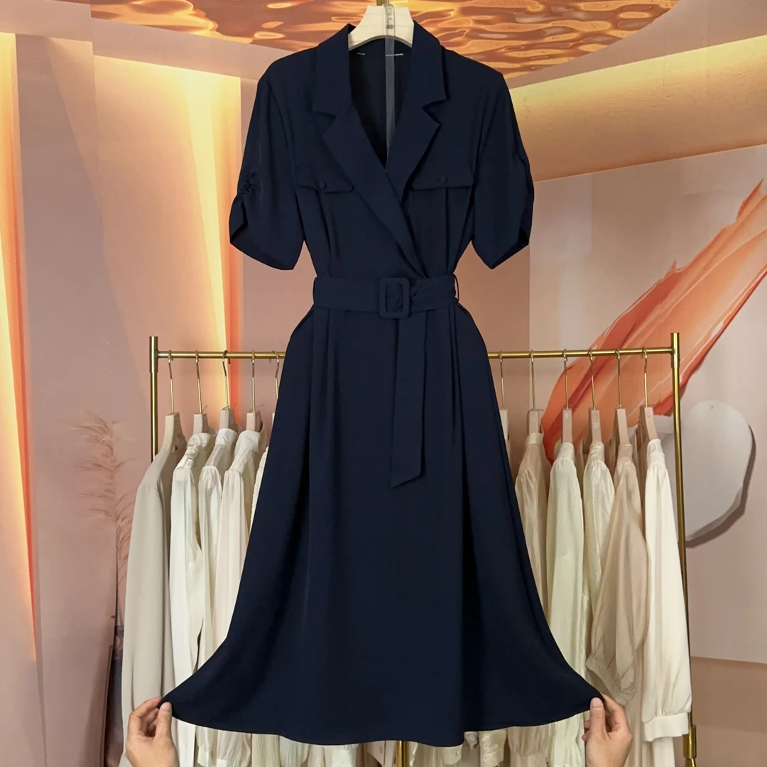 现货【RG702】2025年时尚气质百搭减龄法式显瘦收腰新款女装连衣裙