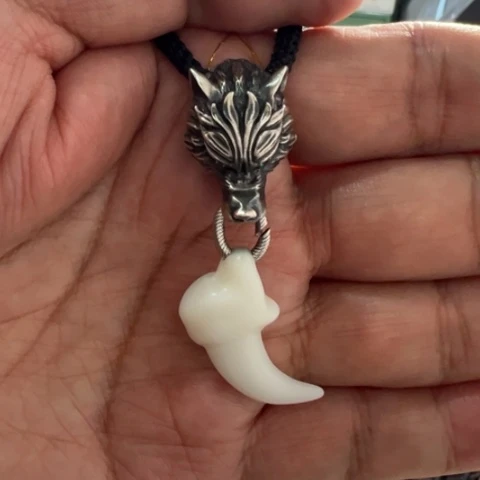 颈饰银S925镶嵌和田玉