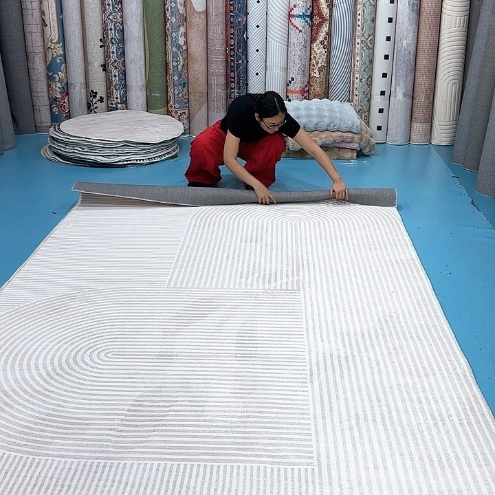 混纺精编细砂棉布底仿羊绒微瑕200×300误差正负1-3厘米