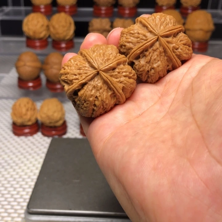 ****丁文玩核桃把件8小磐石