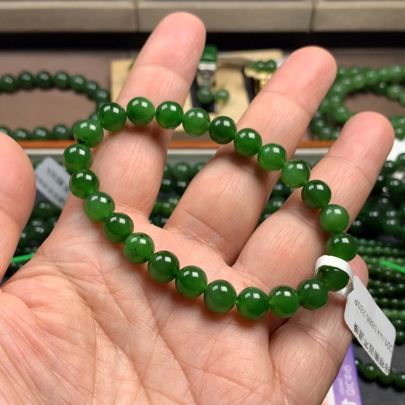 【闪购商品】和田玉（碧玉）手串未镶嵌8m m