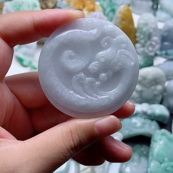 翡翠未镶嵌吊坠(不含链)1