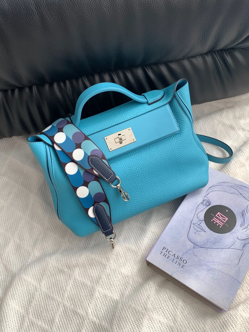 95新 Hermes/爱马仕 北方蓝银扣2424 29cm D刻 12763255
