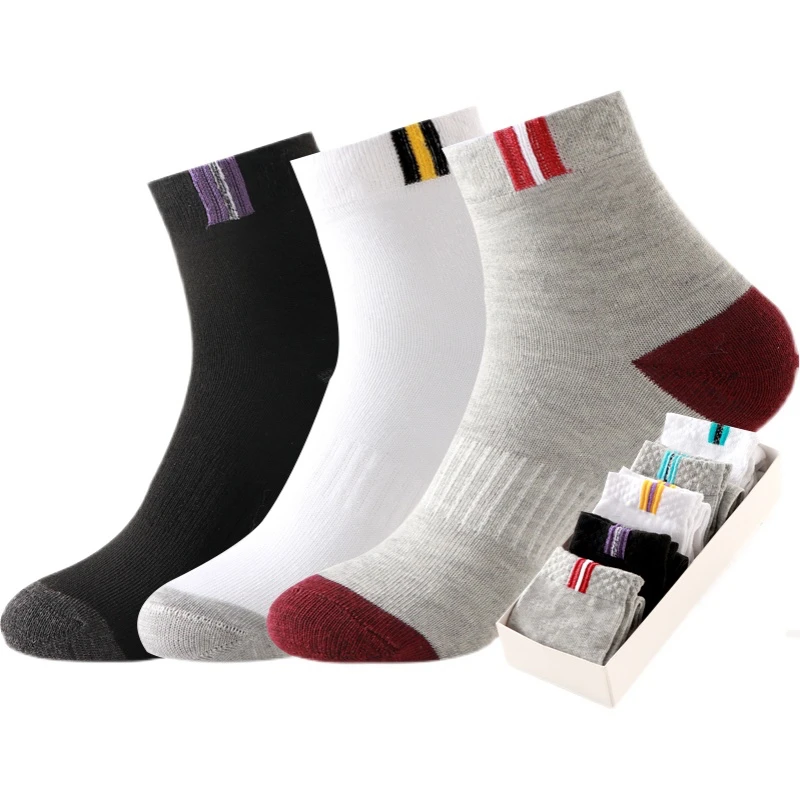 7号男士小耐中筒袜5双一份