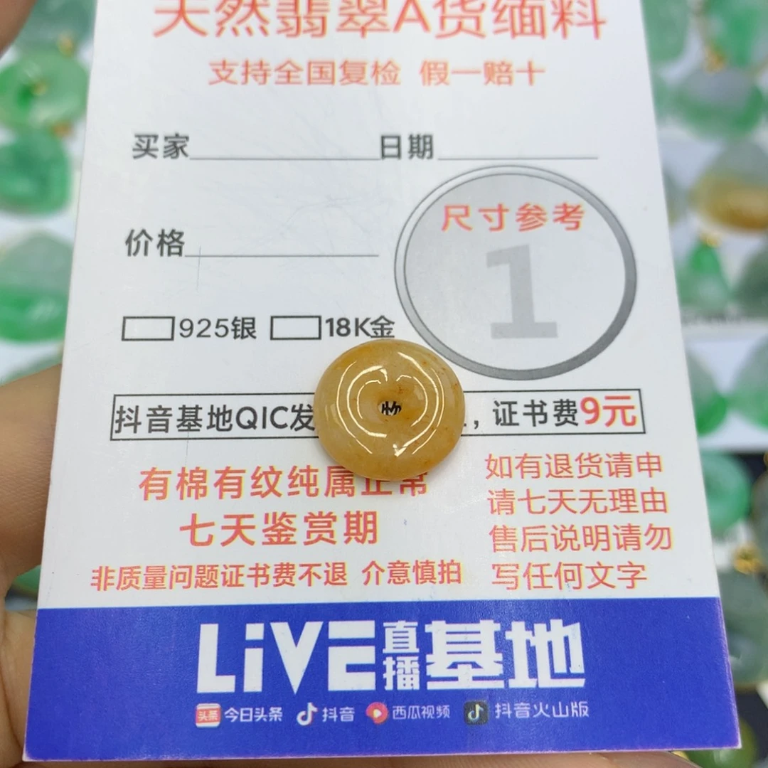 翡翠颈饰未镶嵌翡翠