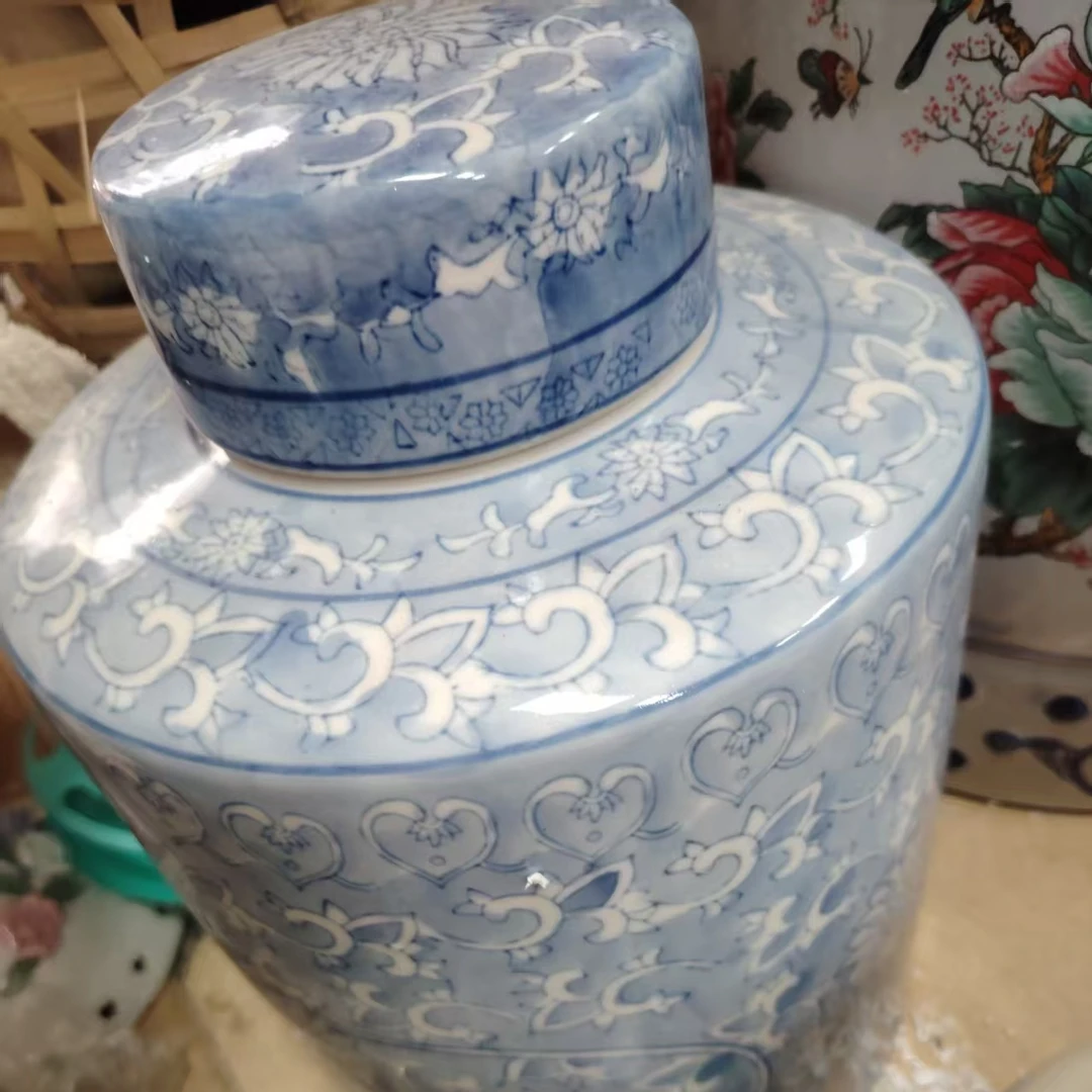 纯人工手绘将军罐