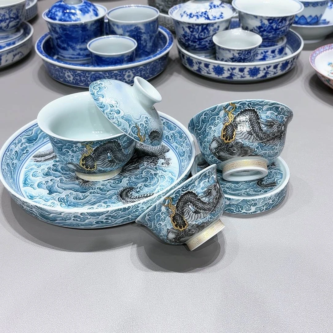 盖碗景德镇高温茶具