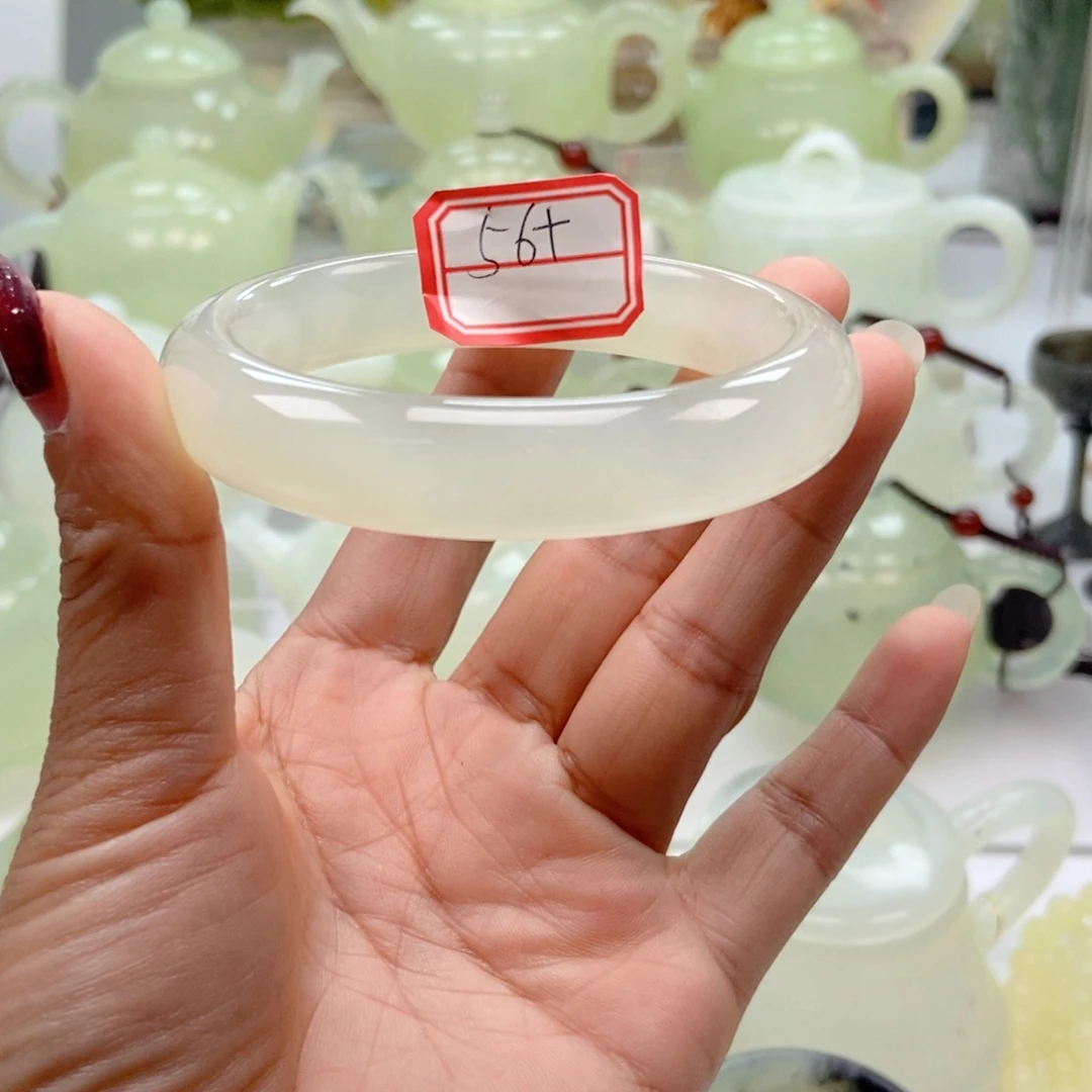 蛇纹石玉未镶嵌手镯56