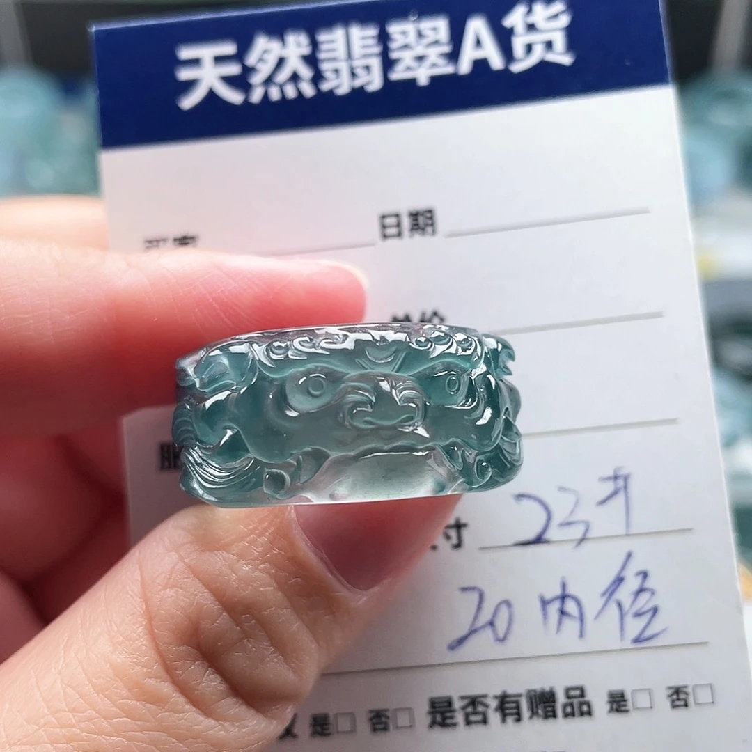未镶嵌戒指翡翠拥**活翡翠