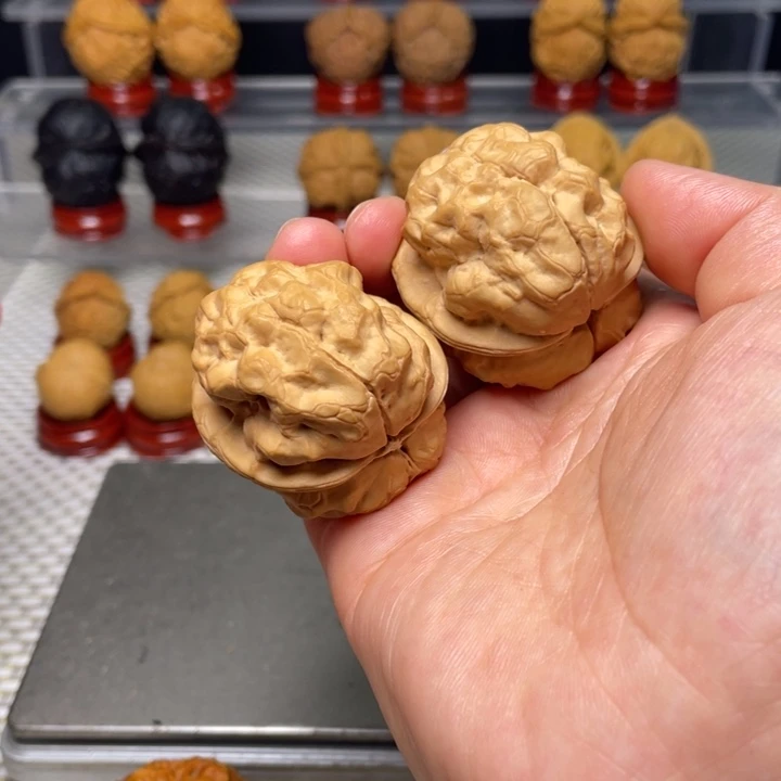 文玩核桃把件16金蟾疙瘩包